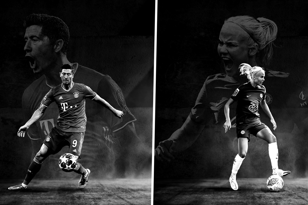 Rober Lewandowski and Pernille Harder win Annual Goal 50 Awards