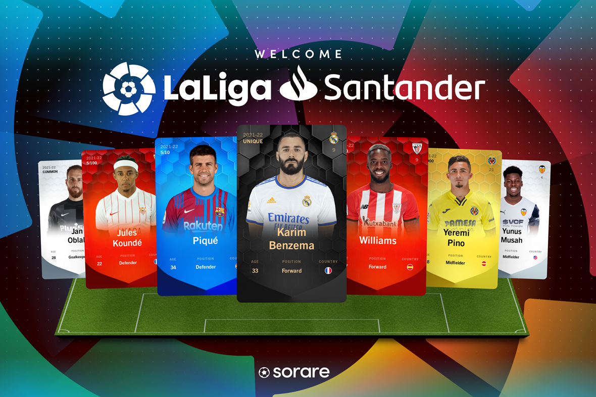 LaLiga partners with Sorare to enter the world of NFTs
