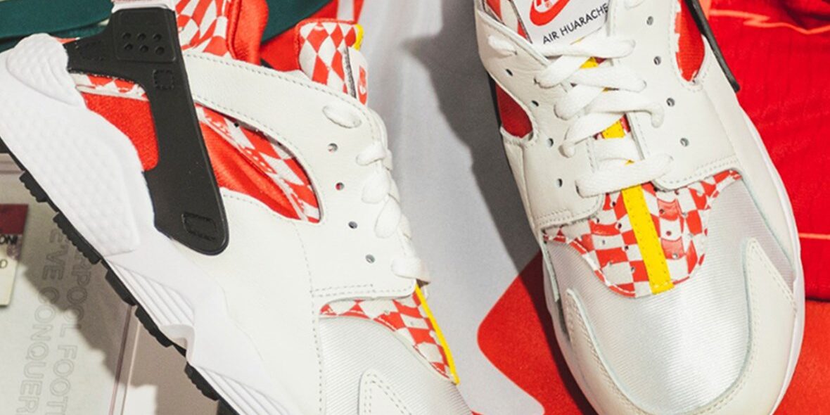 Liverpool FC Nike Air Huarache. The first official #LFC x Nike trainer.