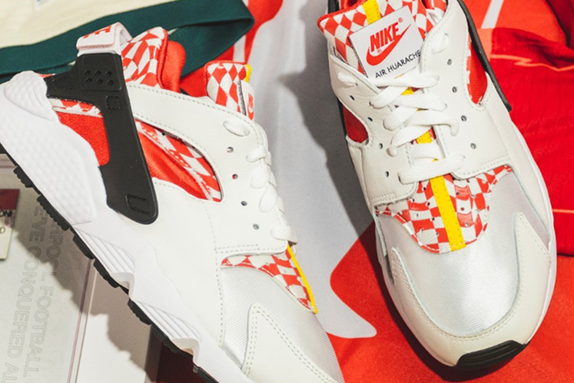 Liverpool FC Nike Air Huarache. The first official #LFC x Nike trainer.