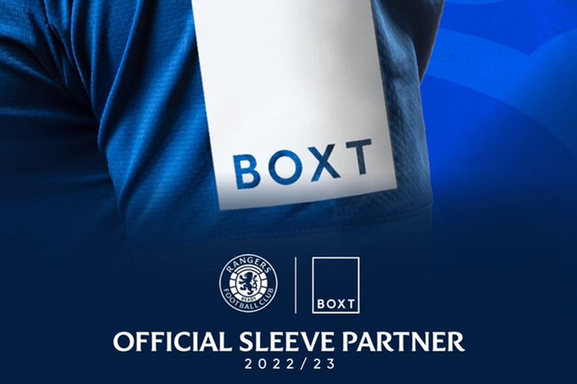 Rangers confirm BOXT as official Sleeve Partner
